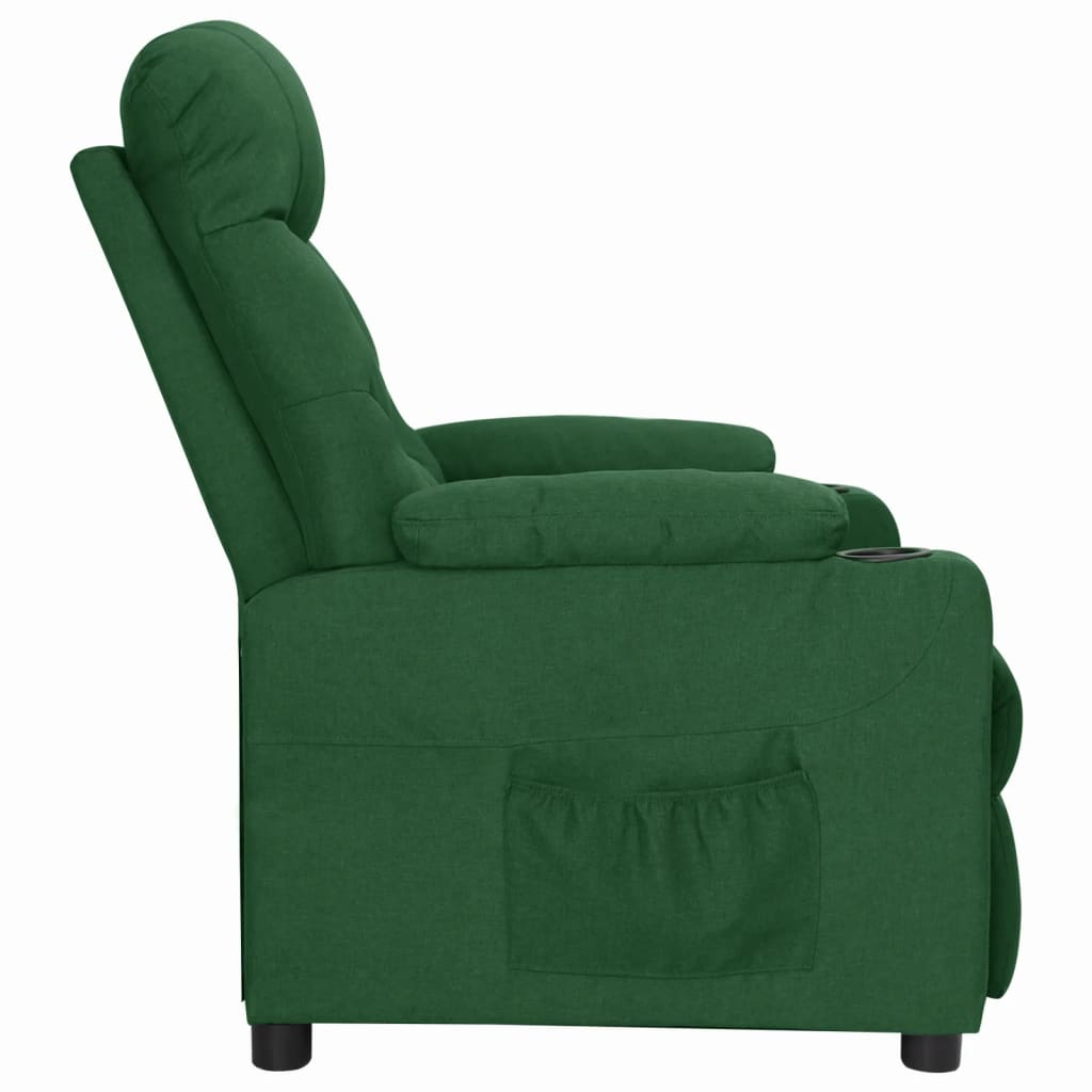 Fauteuil inclinable Vert foncé Tissu - XIOS