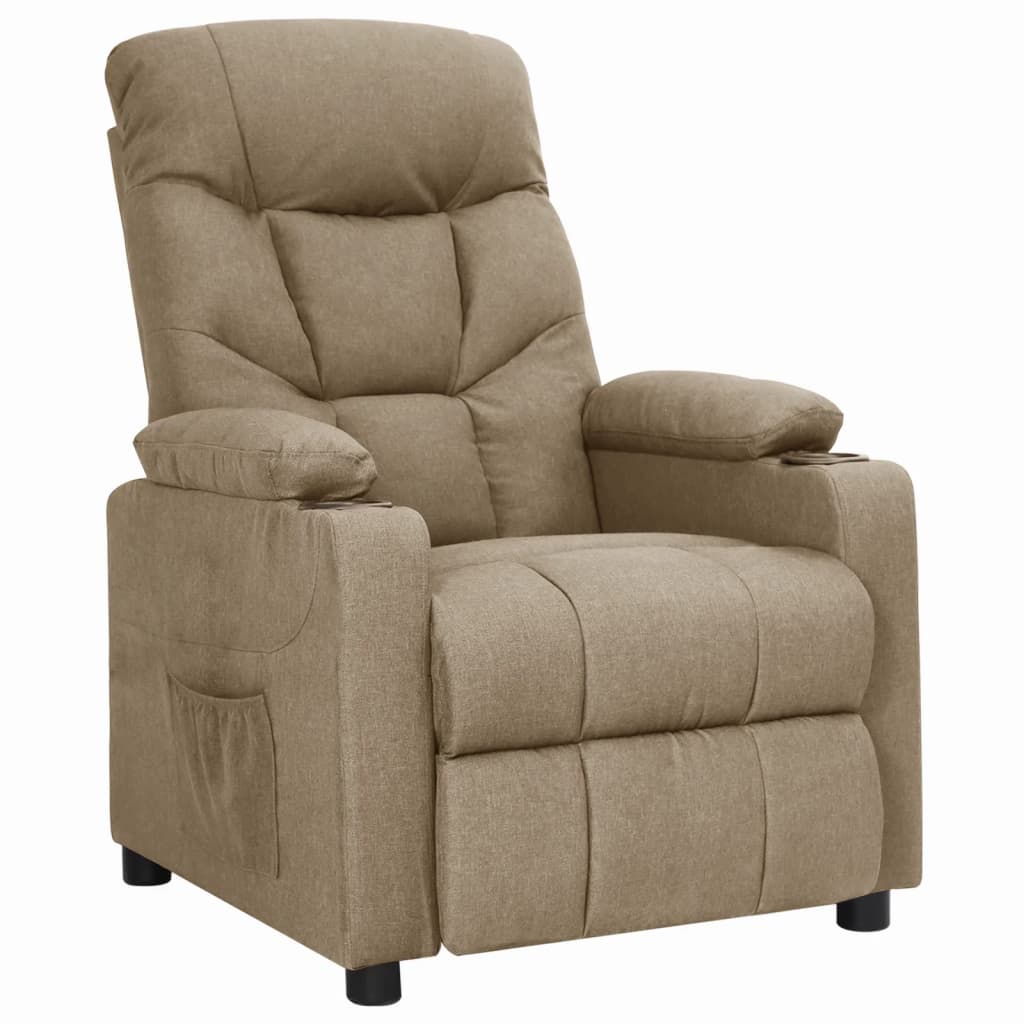 Fauteuil inclinable Taupe Tissu - XIOS