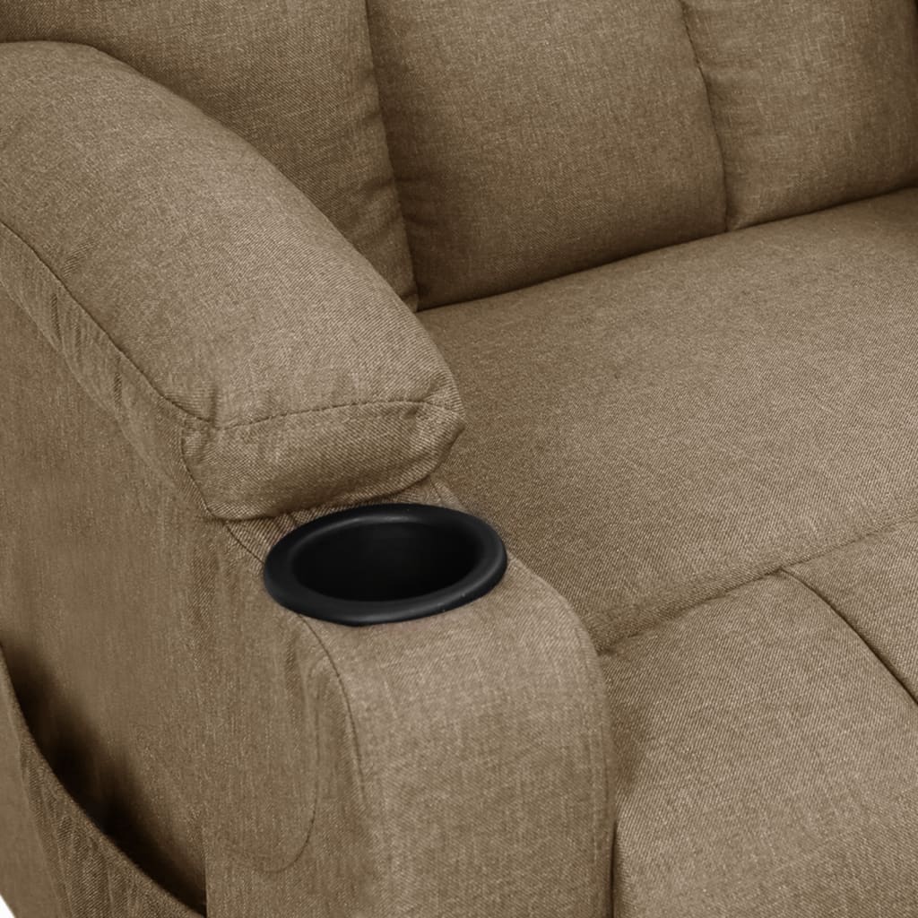 Fauteuil inclinable Taupe Tissu - XIOS
