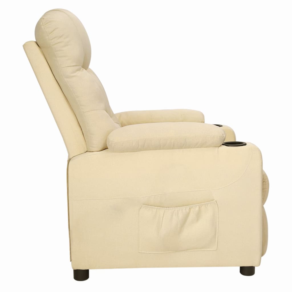 Fauteuil inclinable Crème Tissu - XIOS