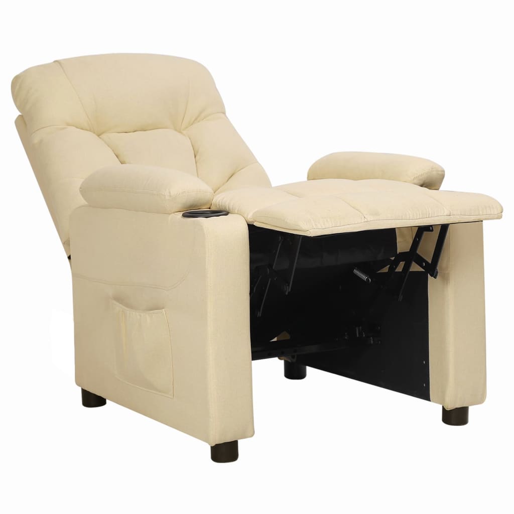 Fauteuil inclinable Crème Tissu - XIOS