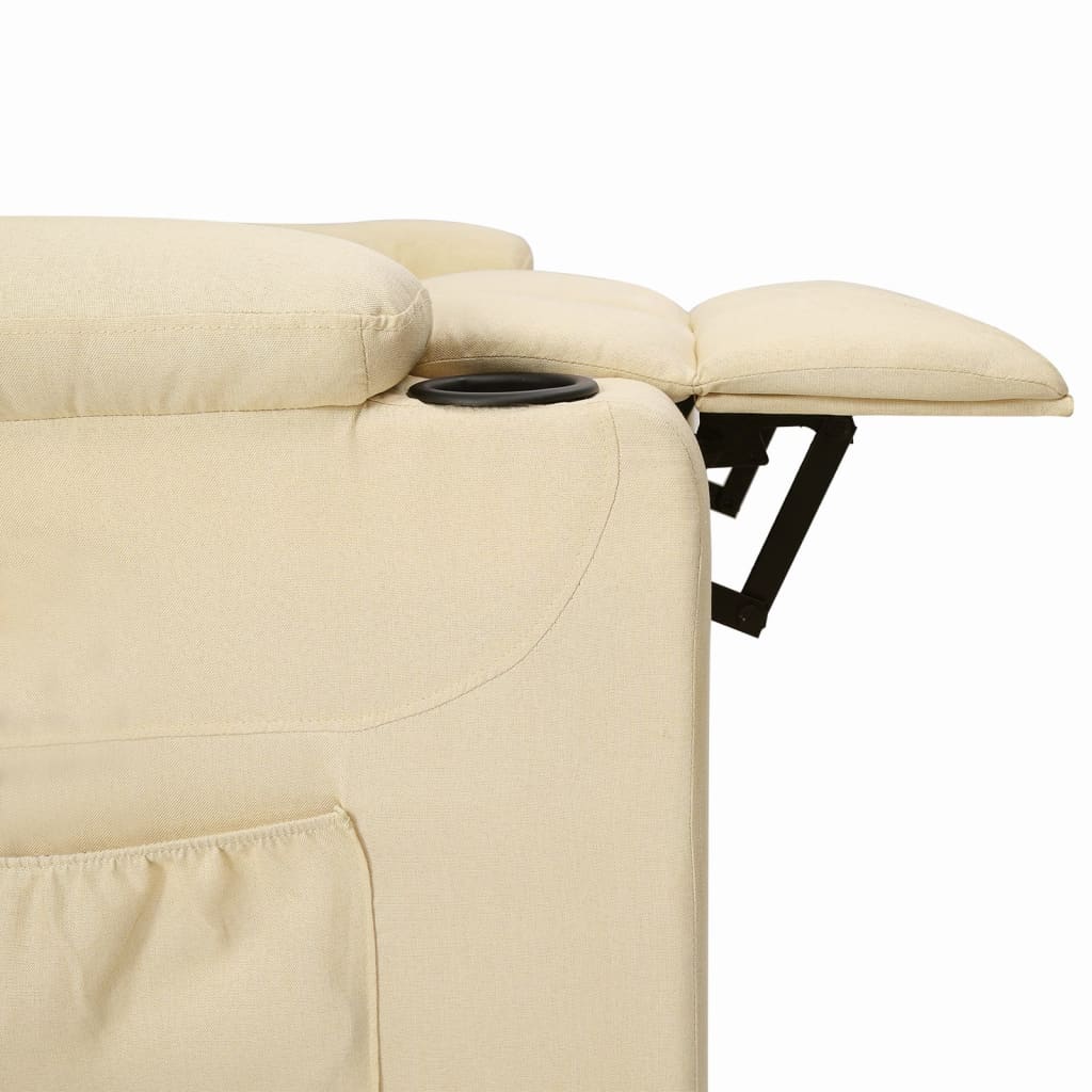 Fauteuil inclinable Crème Tissu - XIOS