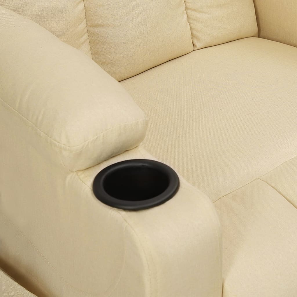 Fauteuil inclinable Crème Tissu - XIOS