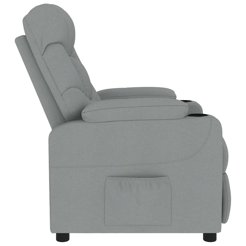 Fauteuil de massage Gris clair Tissu - XIOS