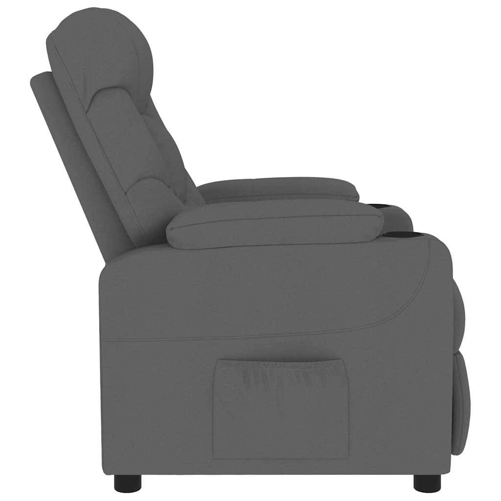Fauteuil de massage Gris foncé Tissu - XIOS