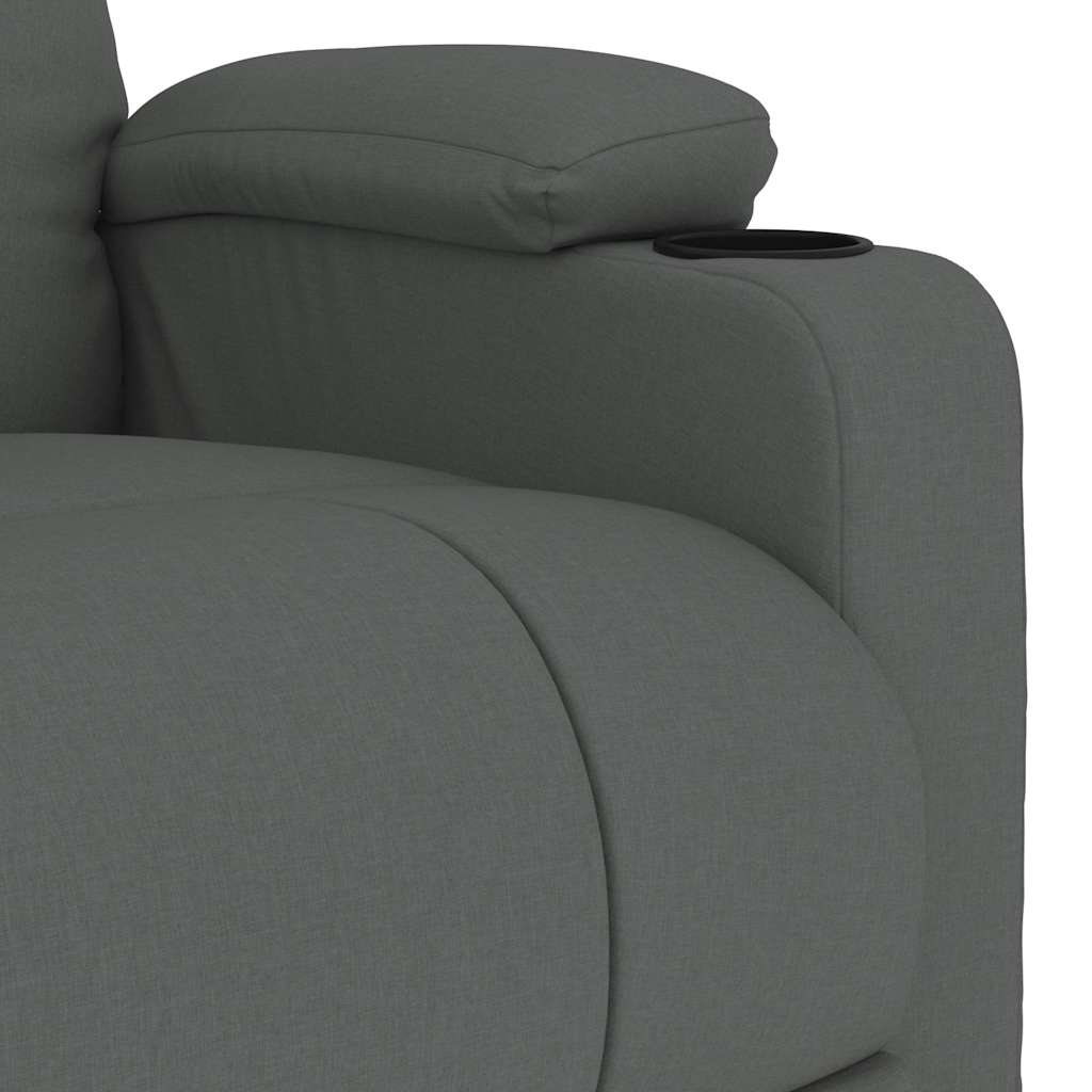 Fauteuil de massage Gris foncé Tissu - XIOS