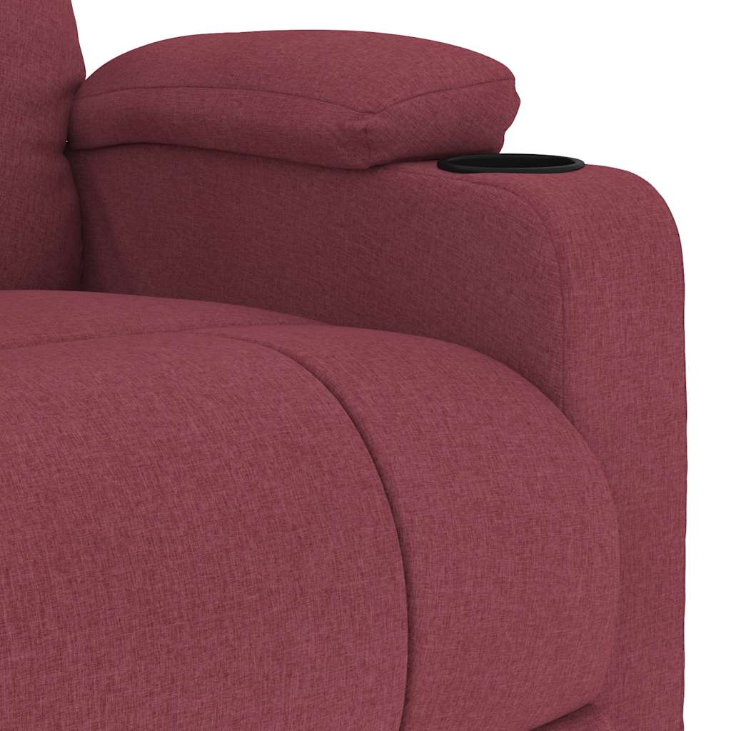 Fauteuil de massage Rouge bordeaux Tissu - XIOS