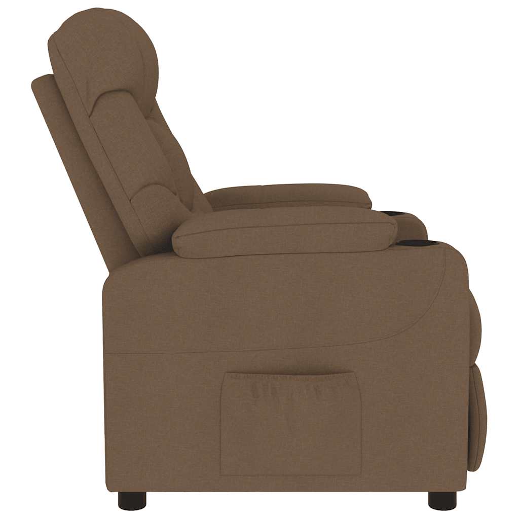 Fauteuil de massage Marron Tissu