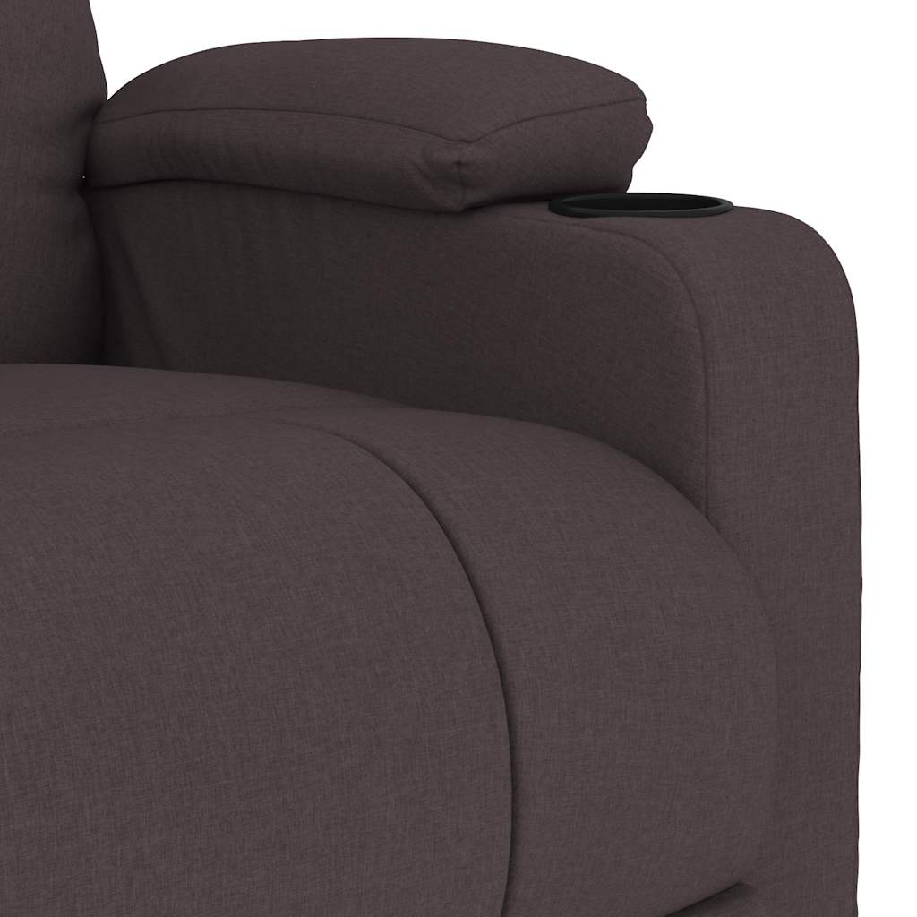 Fauteuil de massage Marron foncé Tissu - XIOS