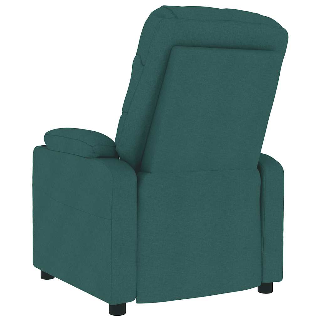 Fauteuil de massage Vert foncé Tissu