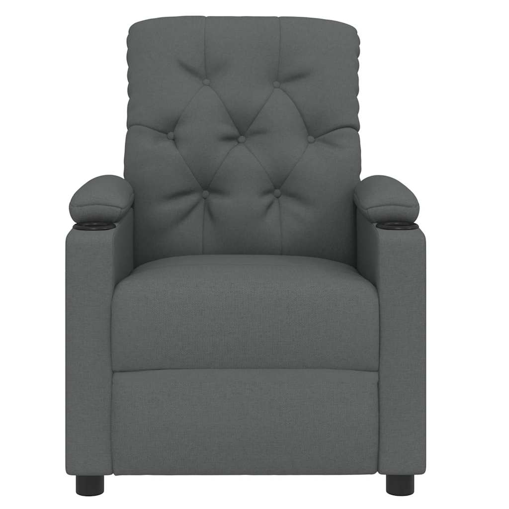 Fauteuil inclinable Gris foncé Tissu - XIOS