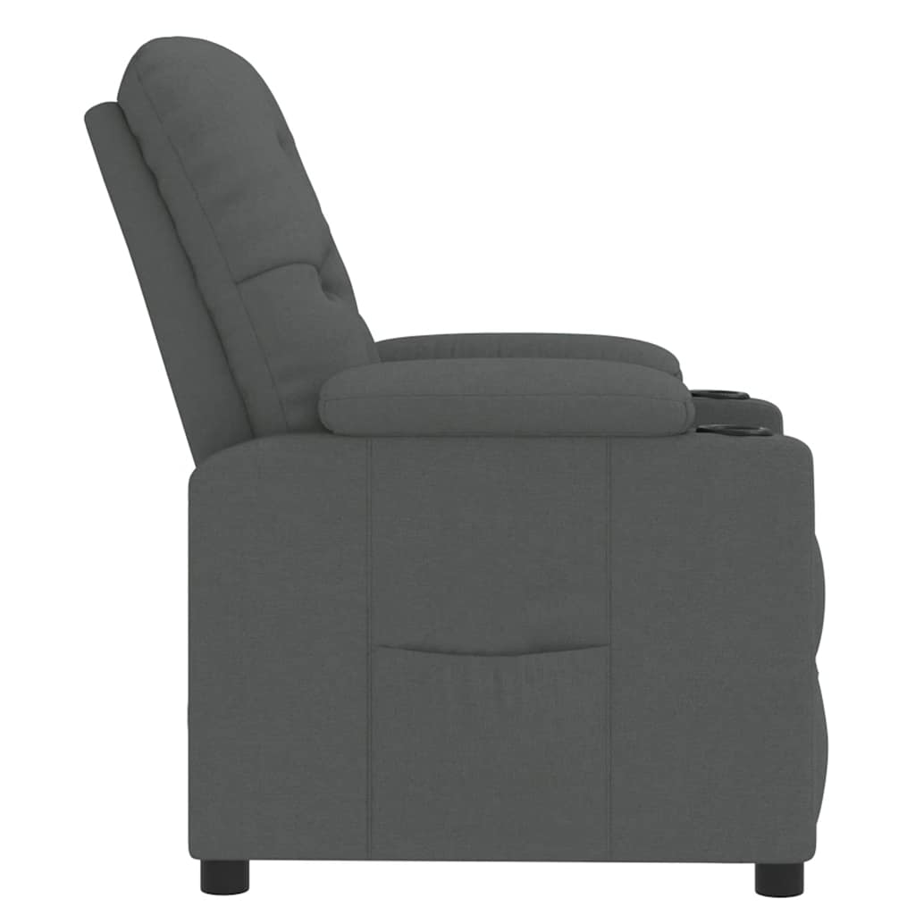 Fauteuil inclinable Gris foncé Tissu - XIOS