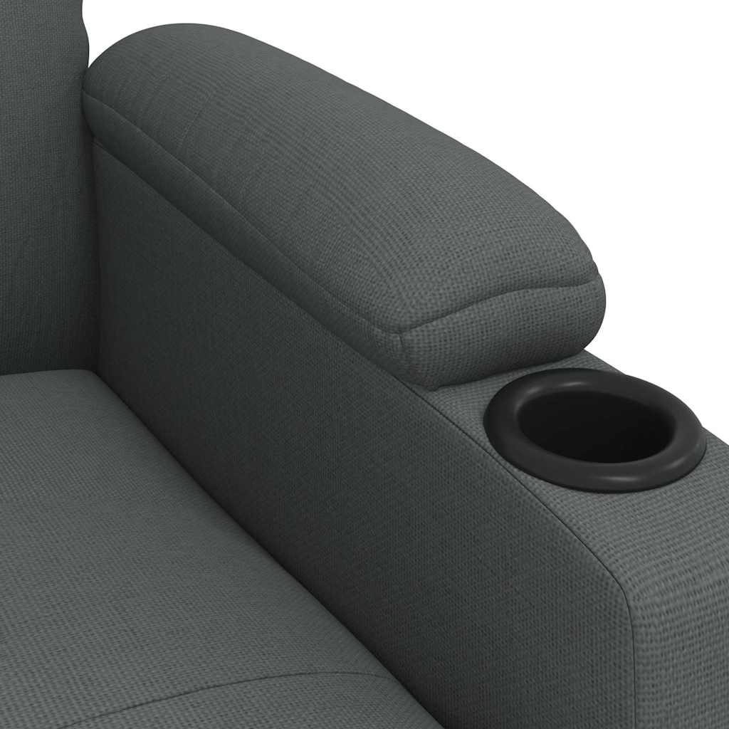 Fauteuil inclinable Gris foncé Tissu - XIOS