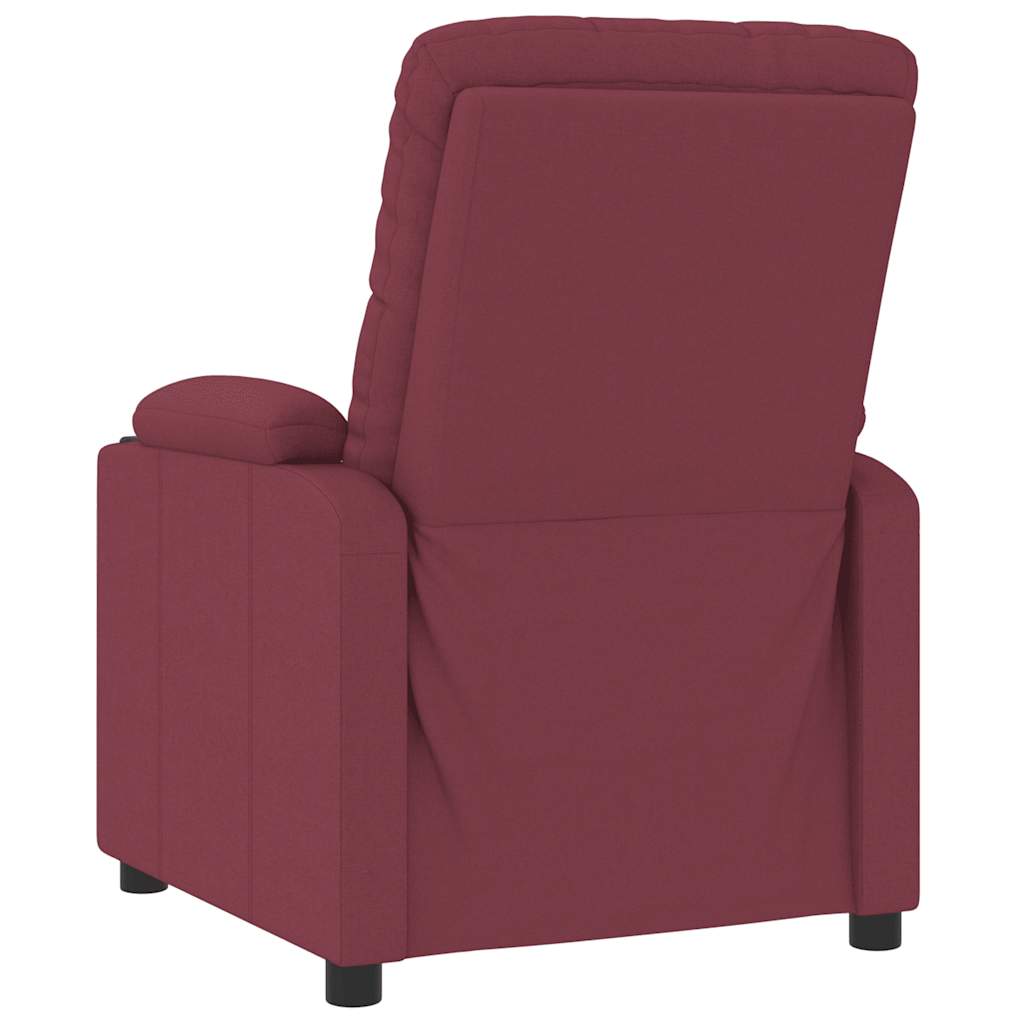 Fauteuil inclinable Rouge bordeaux Tissu - XIOS