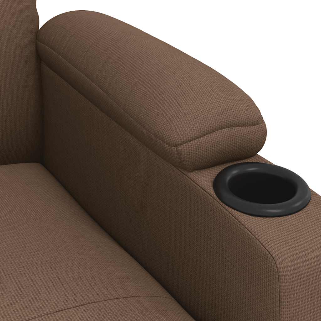 Fauteuil inclinable Marron Tissu - XIOS