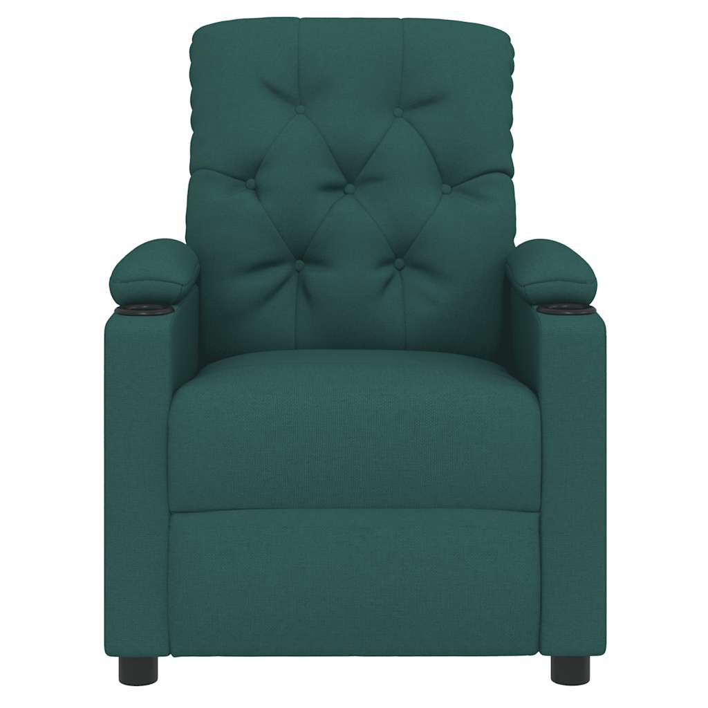 Fauteuil inclinable Vert foncé Tissu - XIOS