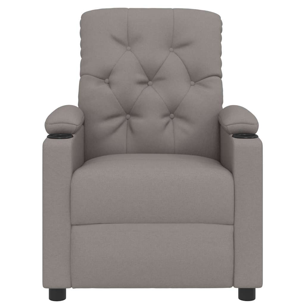 Fauteuil inclinable Taupe Tissu - XIOS