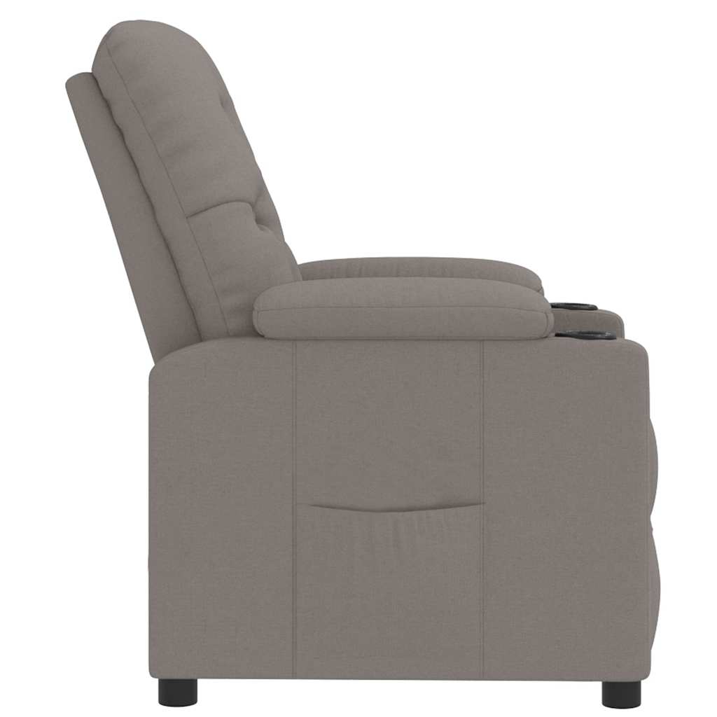 Fauteuil inclinable Taupe Tissu - XIOS