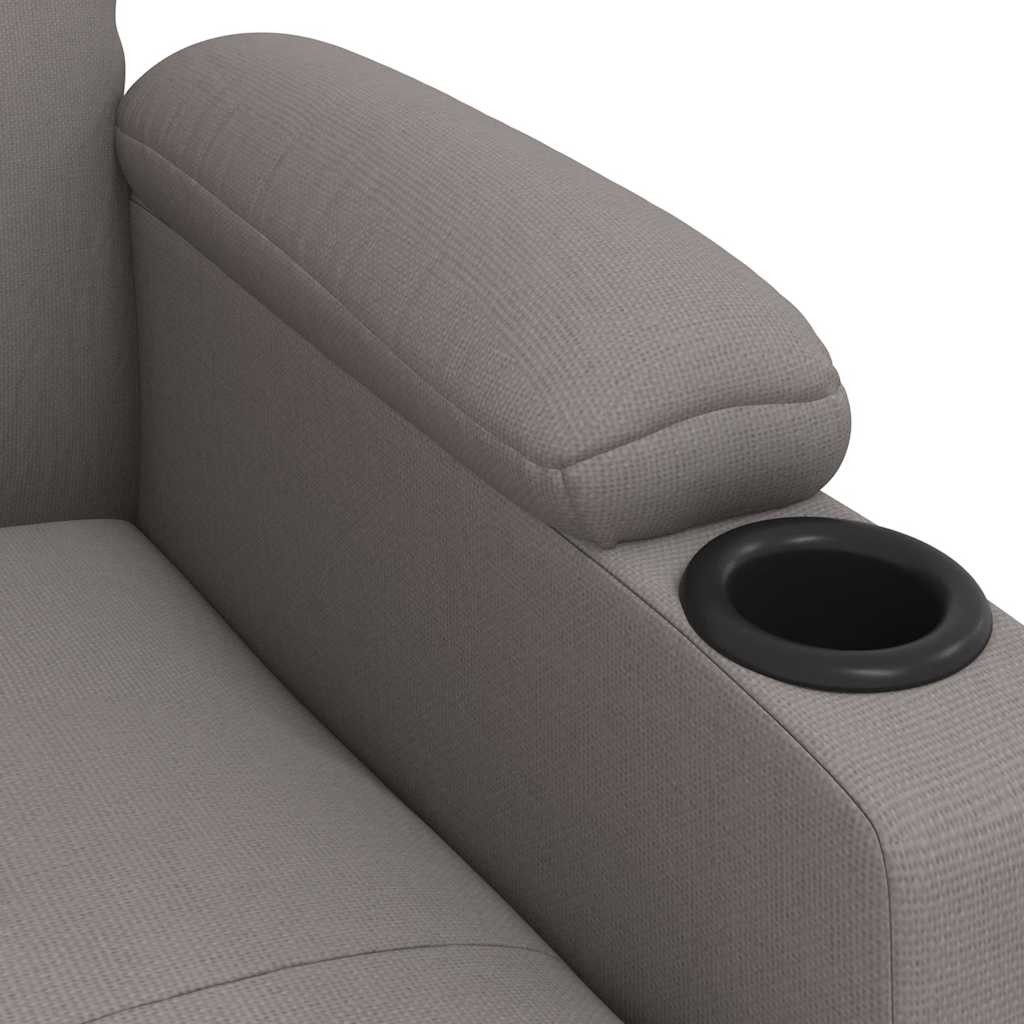 Fauteuil inclinable Taupe Tissu - XIOS