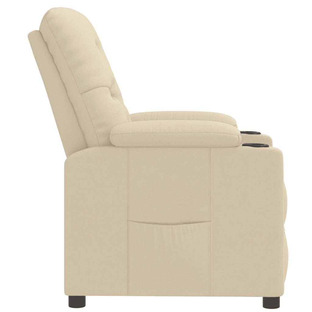 Fauteuil inclinable Crème Tissu - XIOS