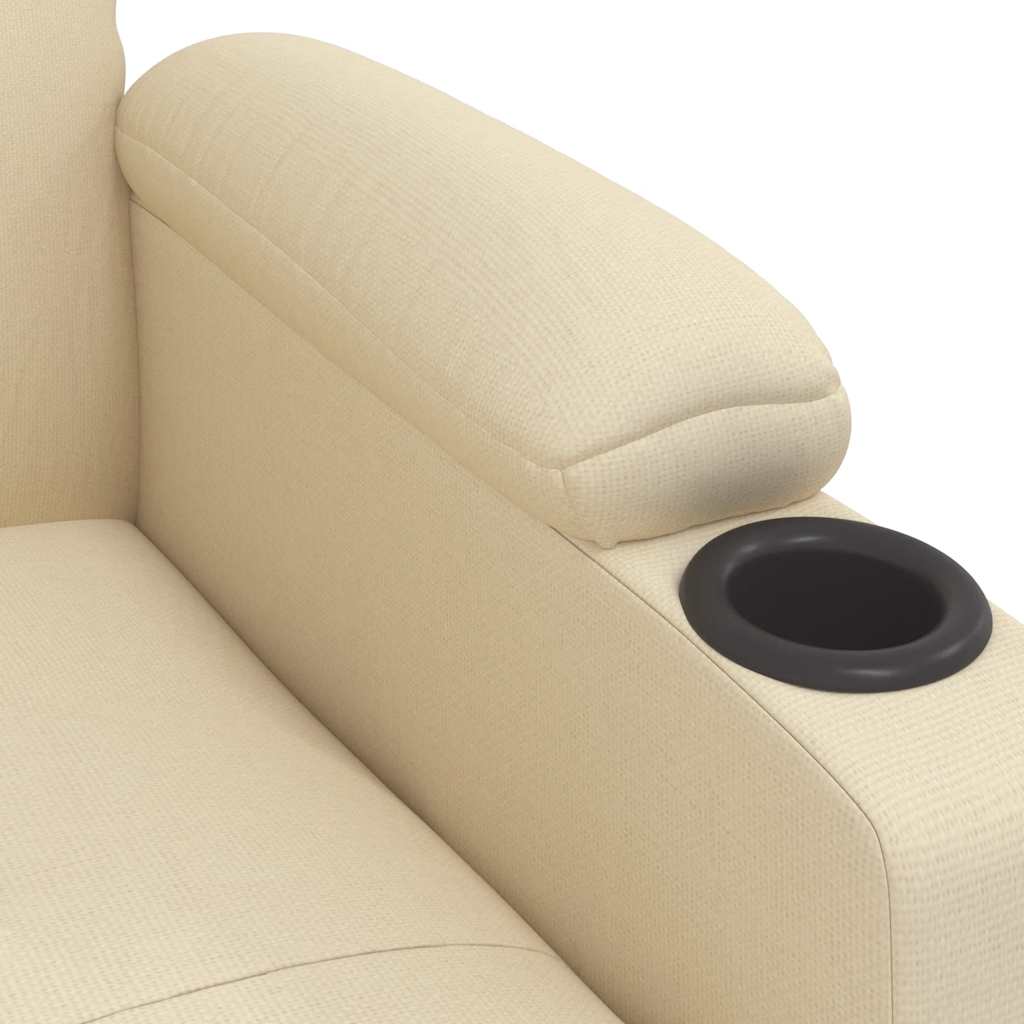 Fauteuil inclinable Crème Tissu - XIOS
