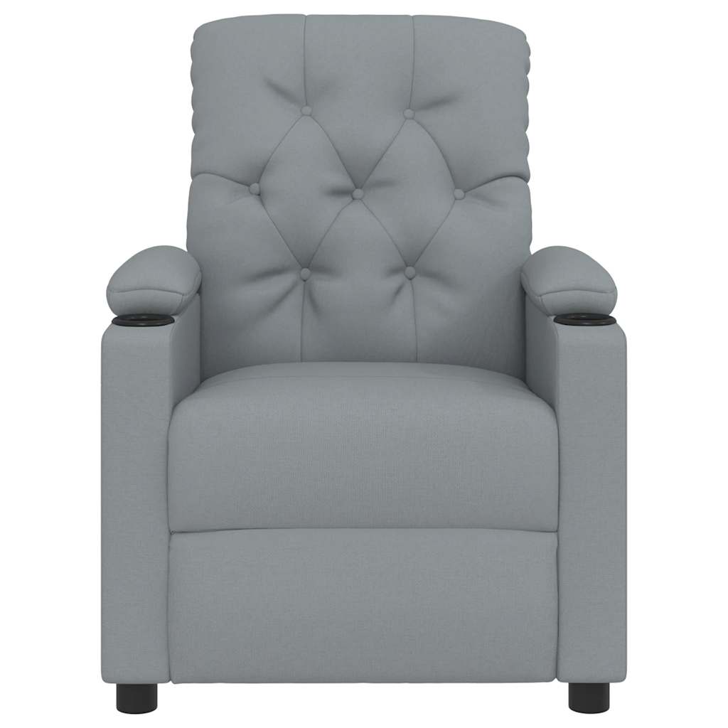 Fauteuil de massage Gris clair Tissu