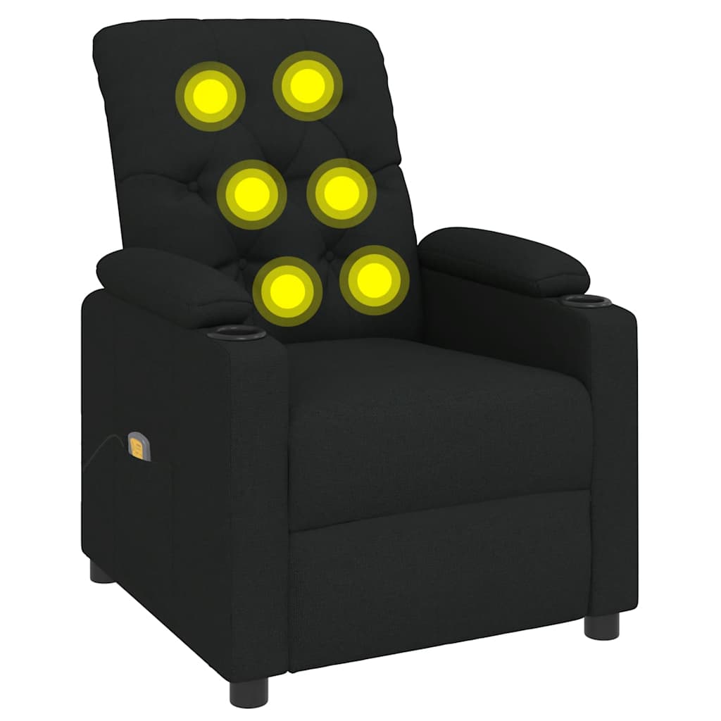 Fauteuil de massage Noir Tissu - XIOS