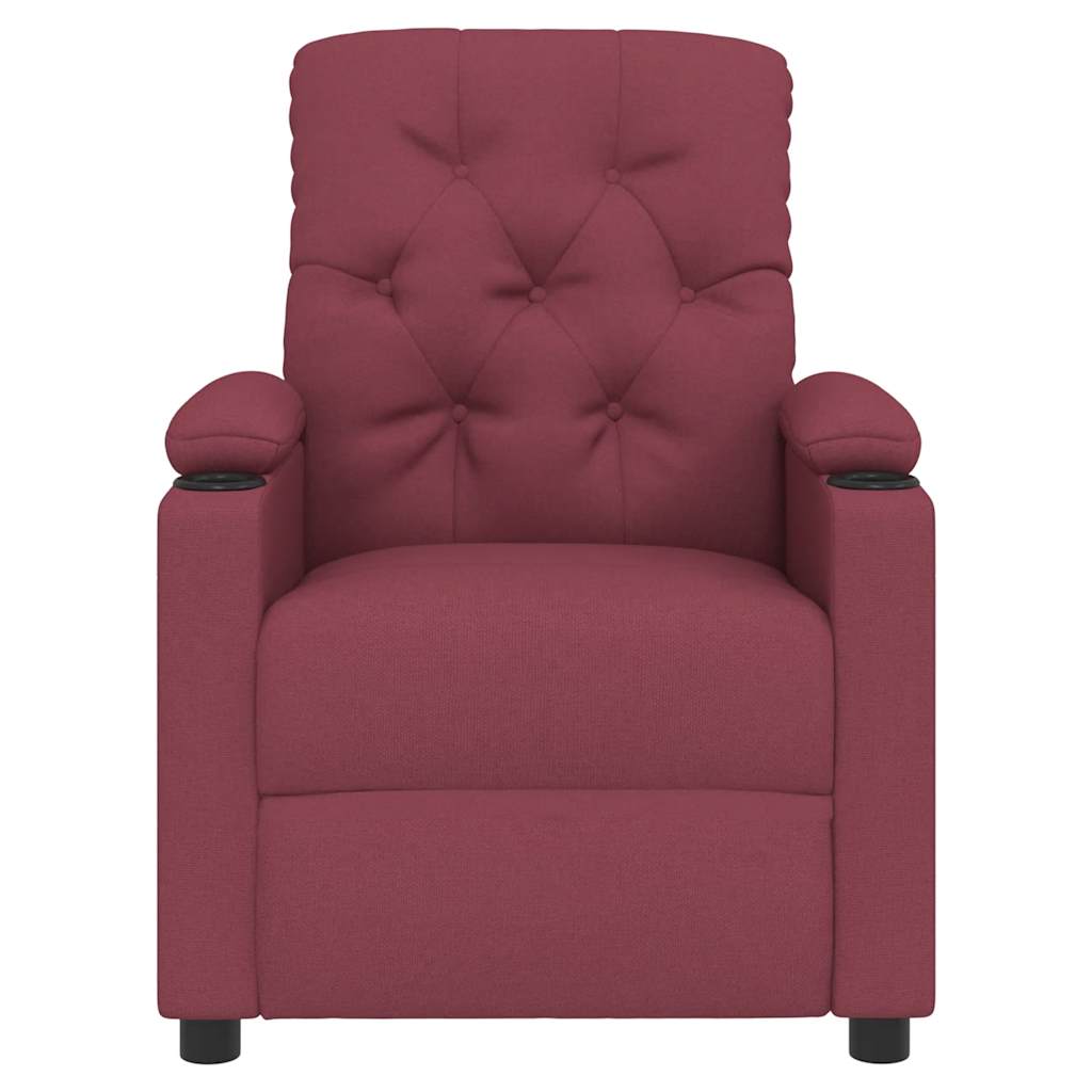 Fauteuil de massage Rouge bordeaux Tissu - XIOS