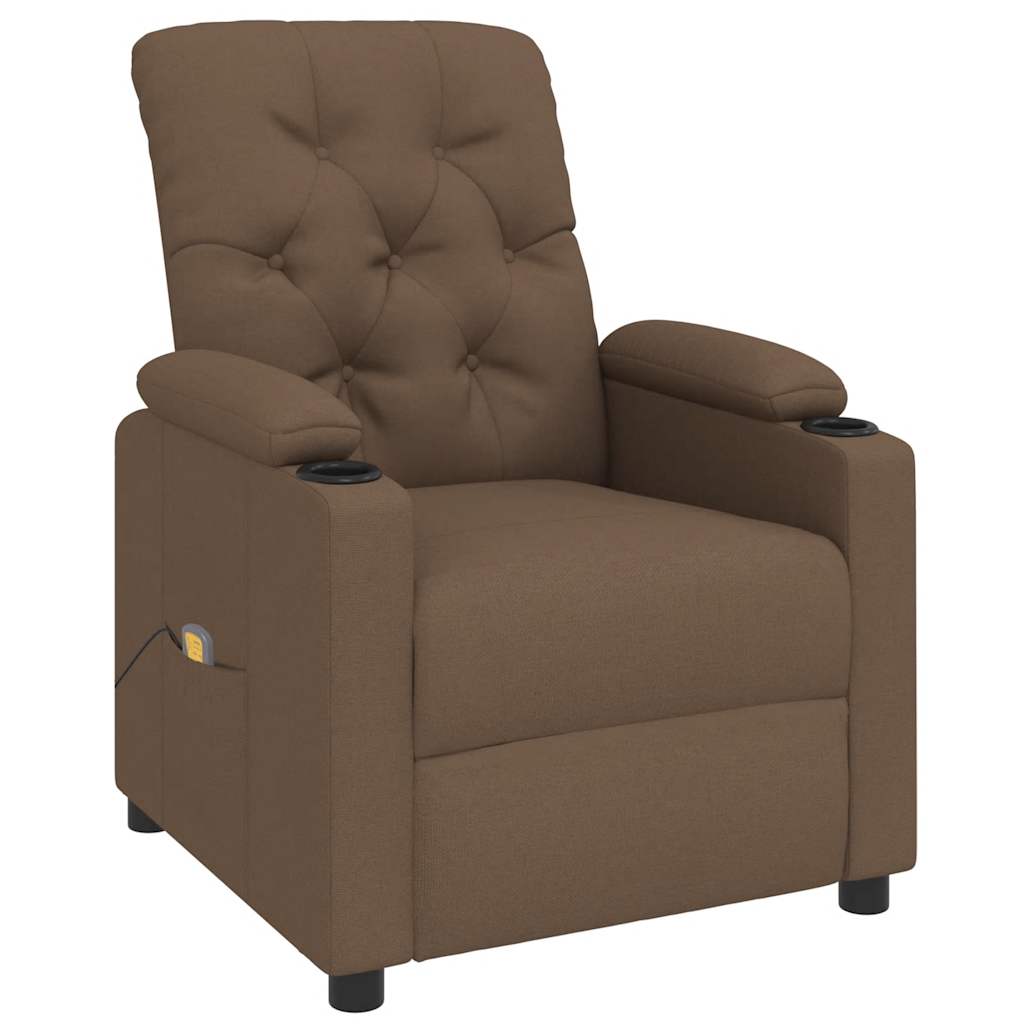 Fauteuil de massage Marron Tissu
