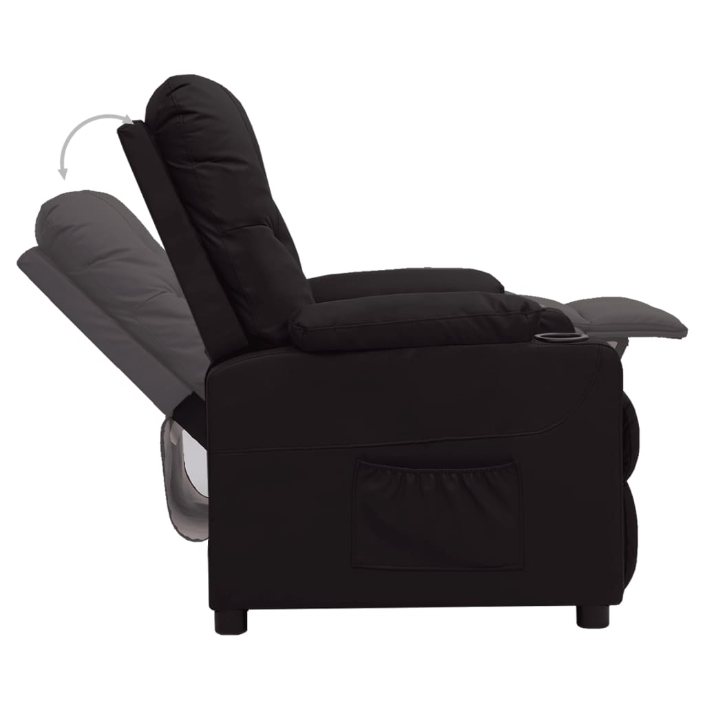 Fauteuil inclinable Noir Similicuir - XIOS