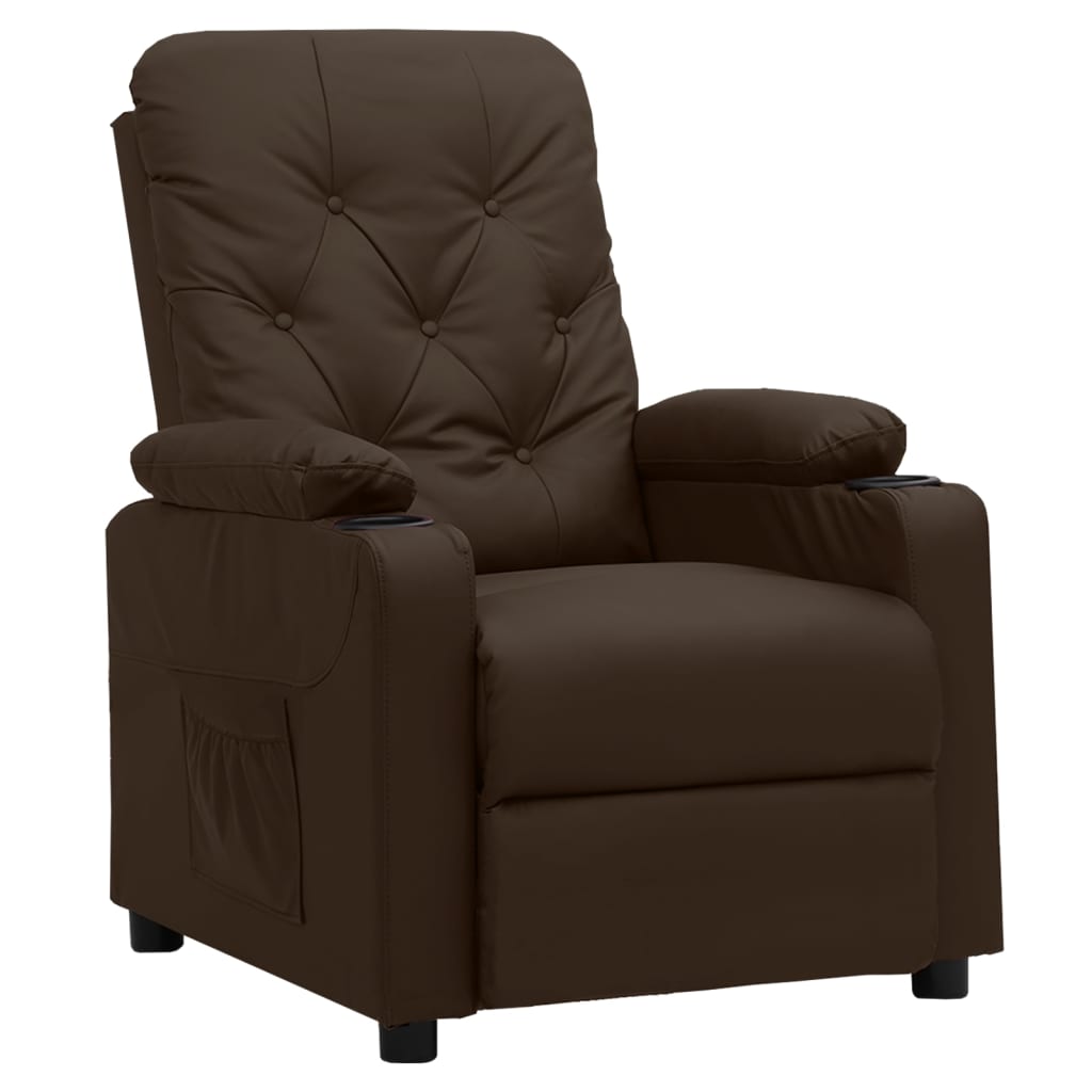 Fauteuil inclinable Marron Similicuir - XIOS