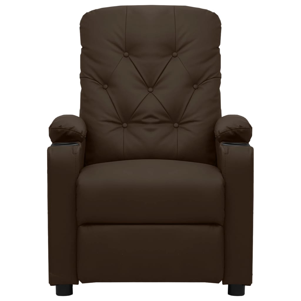 Fauteuil inclinable Marron Similicuir - XIOS