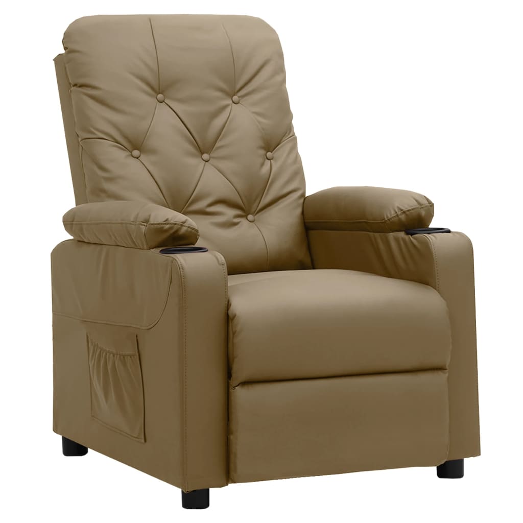 Fauteuil inclinable Cappuccino Similicuir - XIOS