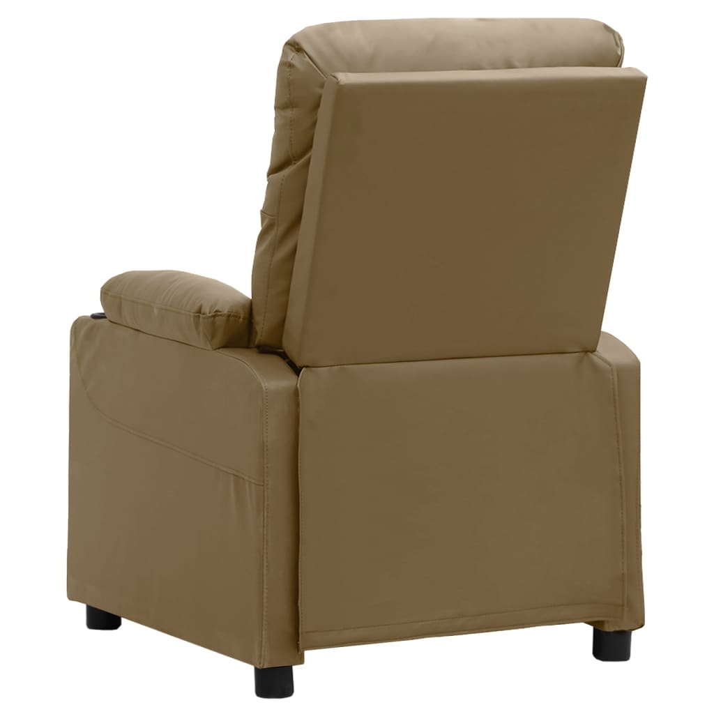 Fauteuil inclinable Cappuccino Similicuir - XIOS
