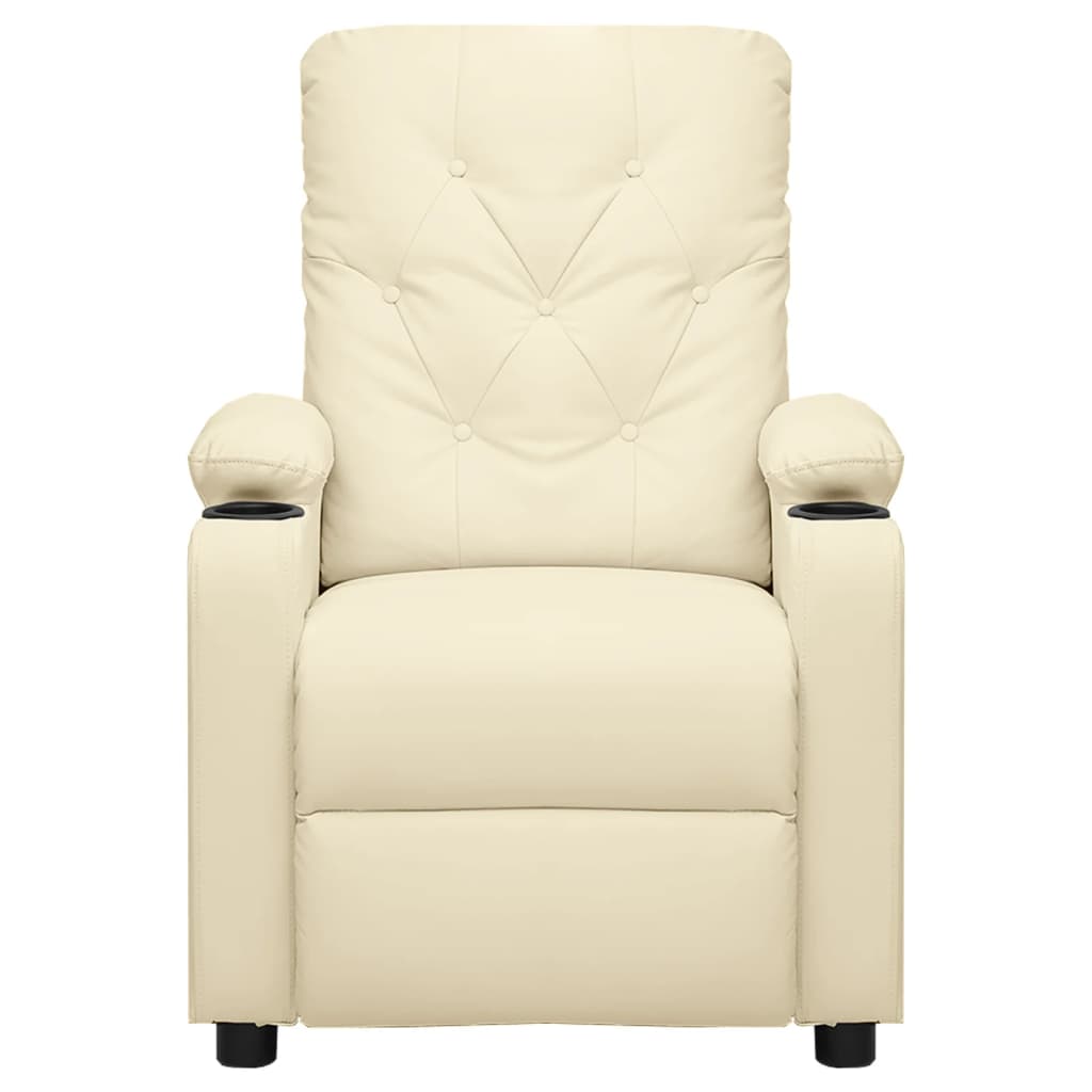 Fauteuil inclinable Crème Similicuir - XIOS