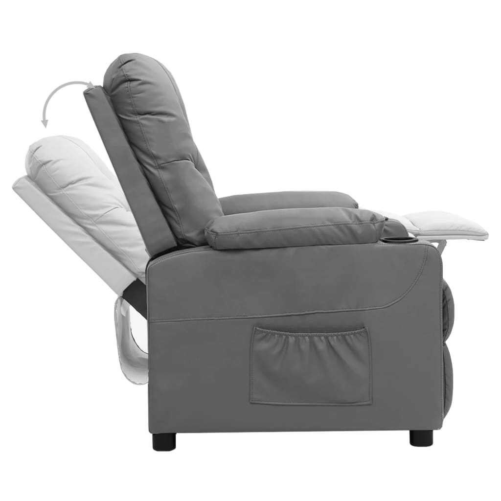 Fauteuil inclinable Gris Similicuir - XIOS