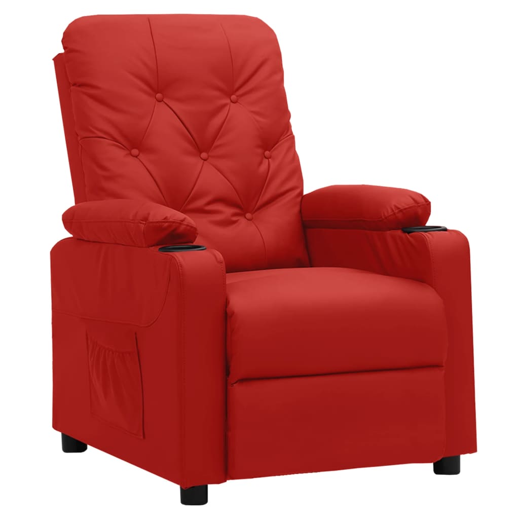 Fauteuil inclinable Rouge bordeaux Similicuir - XIOS