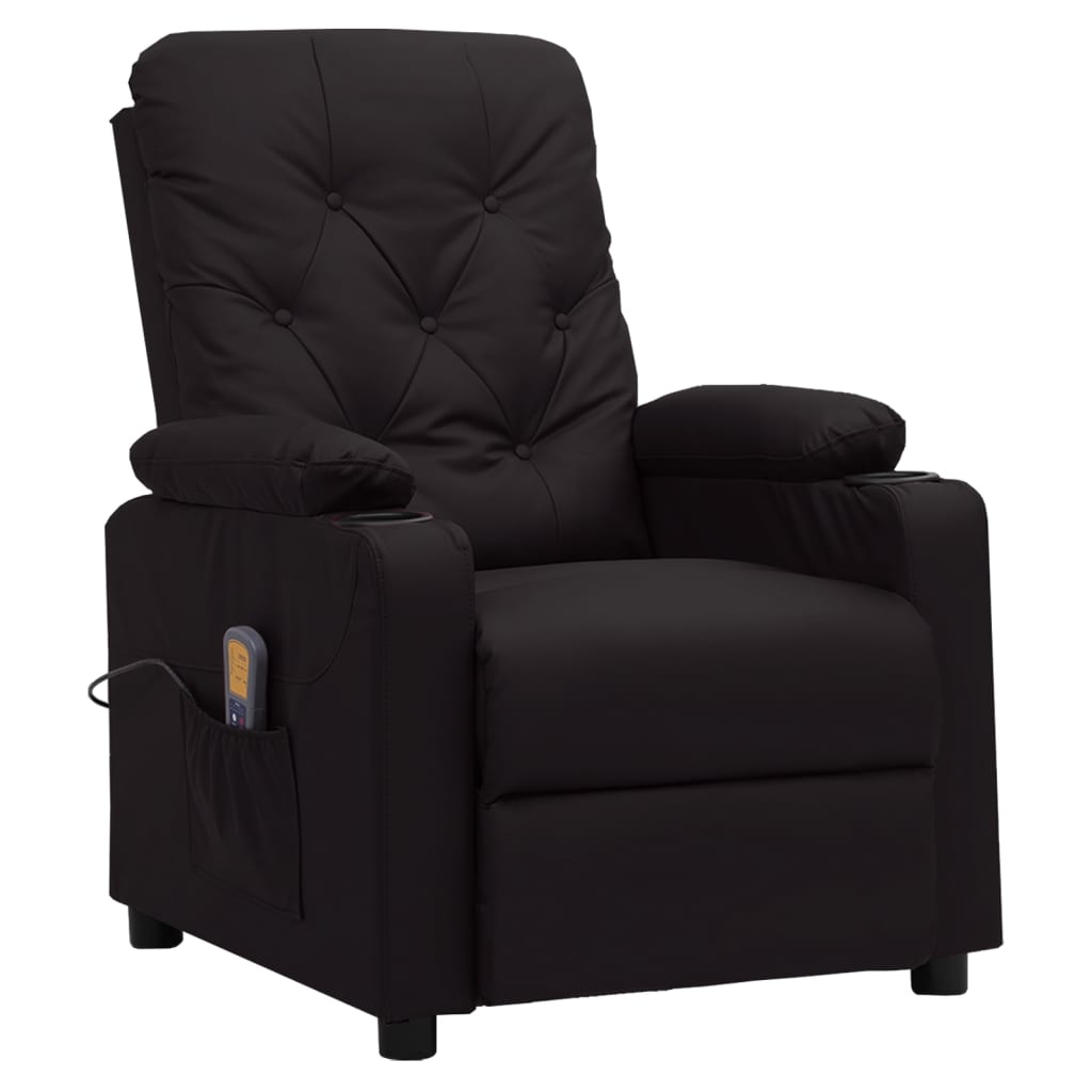 Fauteuil de massage Noir Similicuir - XIOS