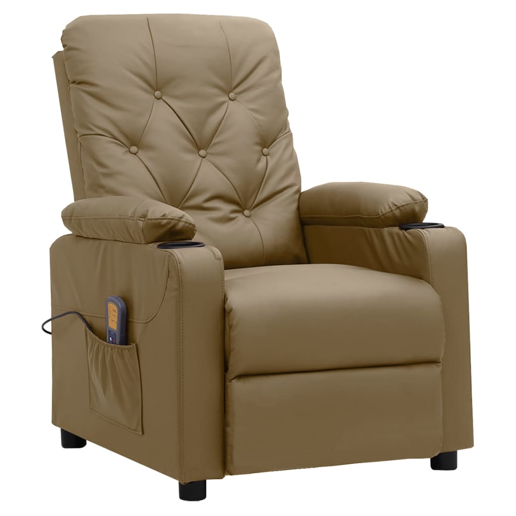 Fauteuil de massage Cappuccino Similicuir - XIOS