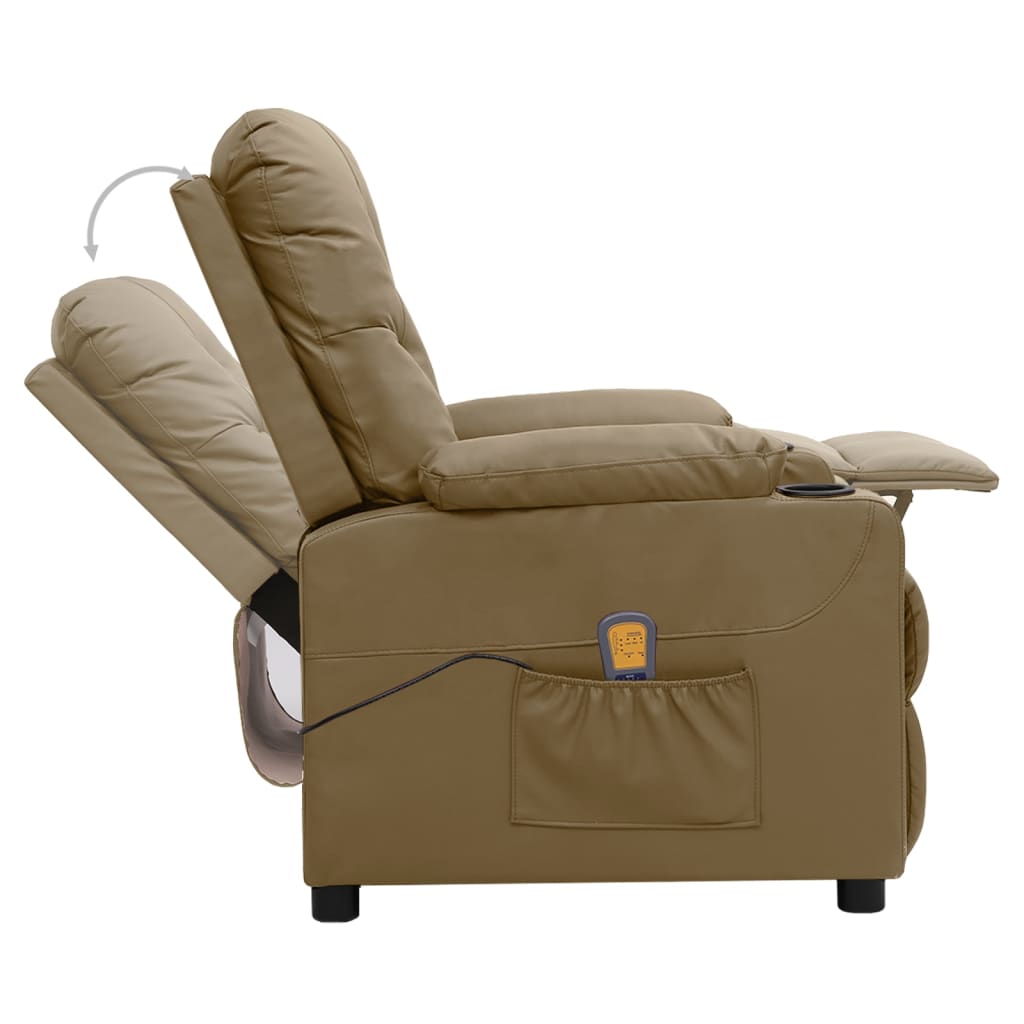 Fauteuil de massage Cappuccino Similicuir - XIOS