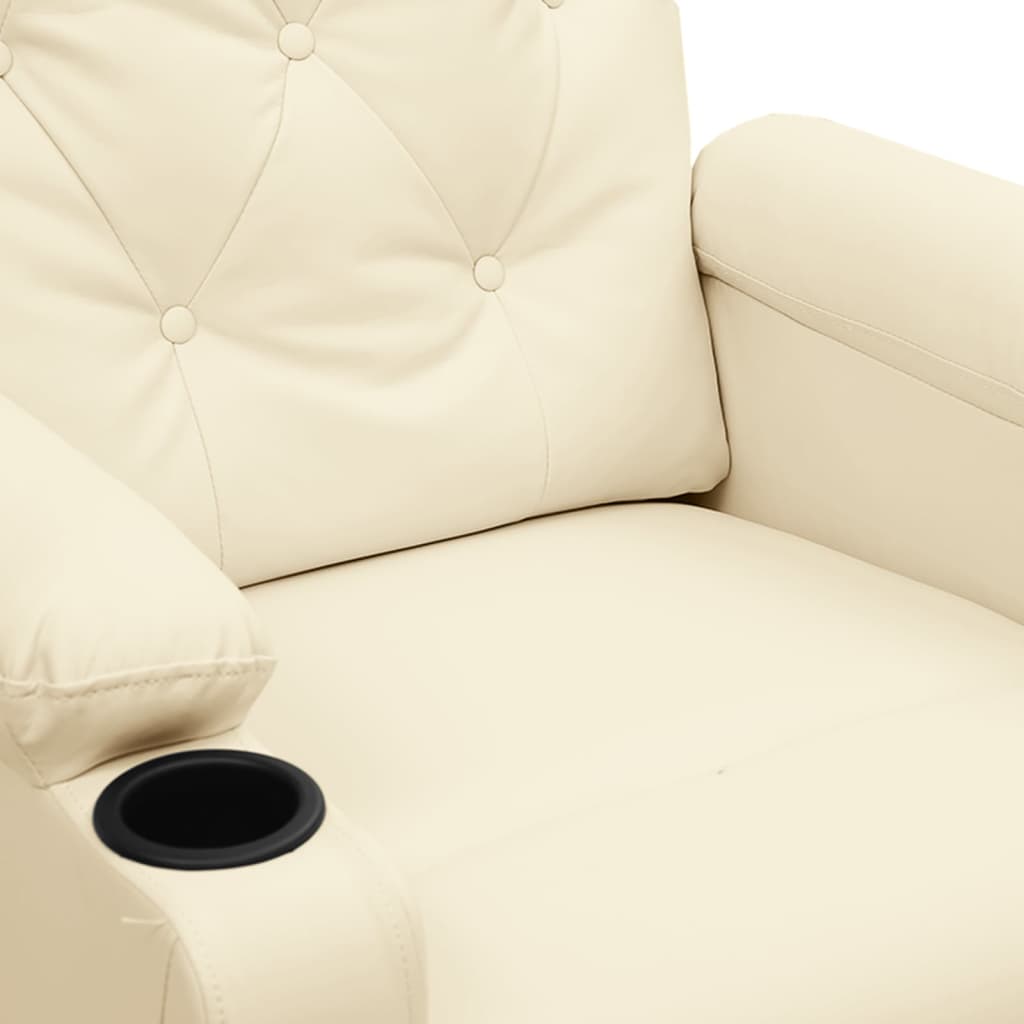Fauteuil de massage Crème Similicuir - XIOS