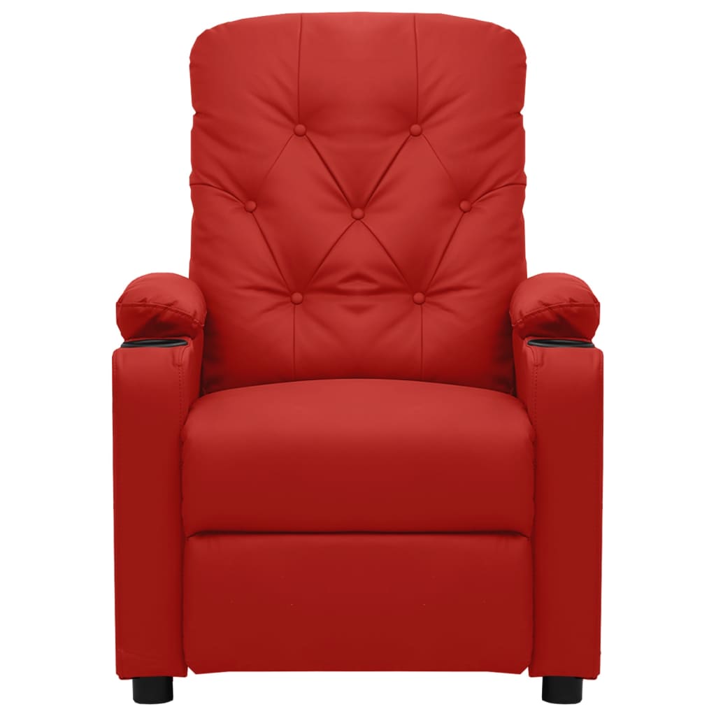 Fauteuil de massage Rouge bordeaux Similicuir - XIOS
