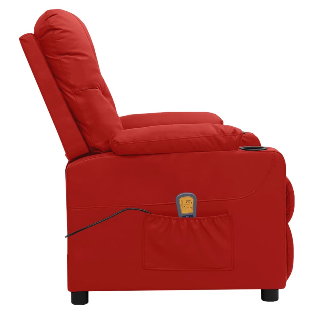 Fauteuil de massage Rouge bordeaux Similicuir - XIOS