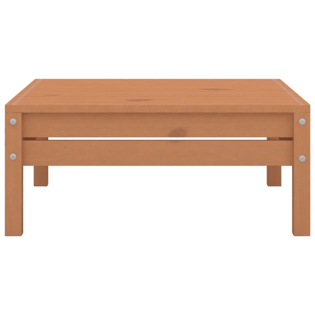 Salon de jardin 6 pcs Marron miel Bois de pin massif