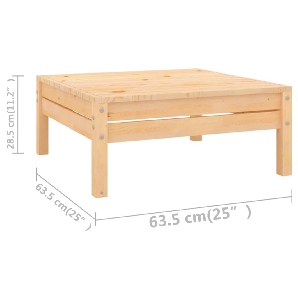 Salon de jardin 12 pcs Bois de pin massif