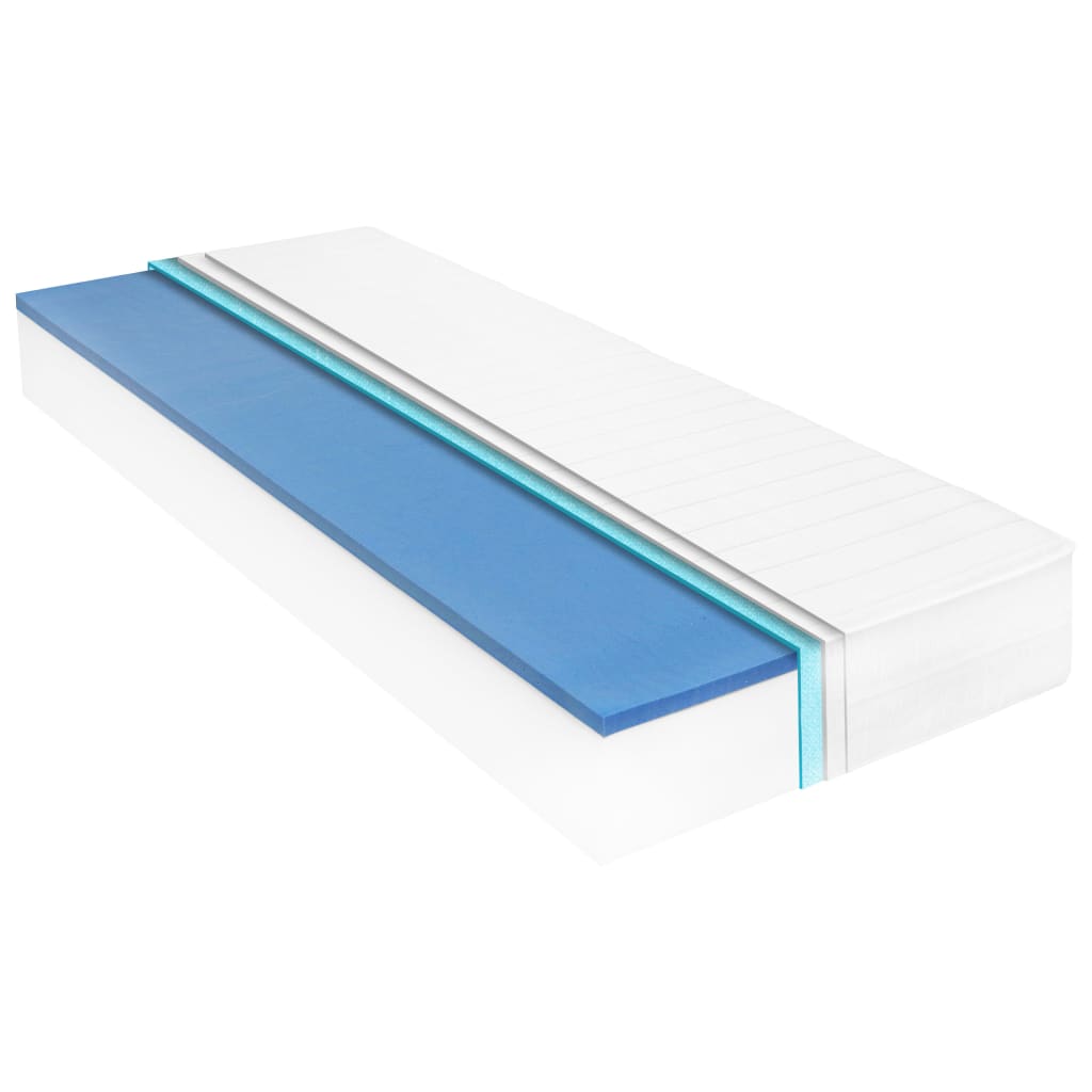 Lit de repos avec matelas 90x200 cm Blanc Bois de pin massif - XIOS