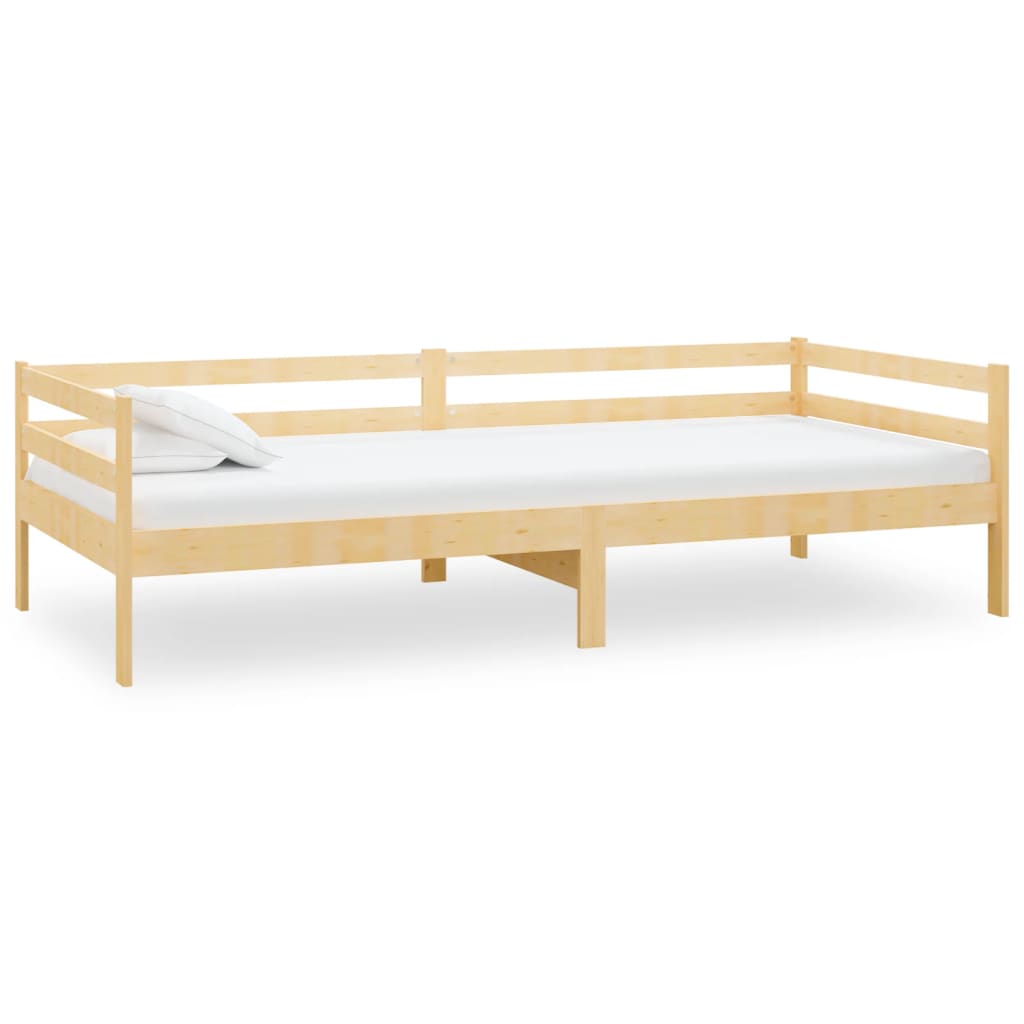 Lit de repos avec matelas 90x200 cm Bois de pin massif - XIOS