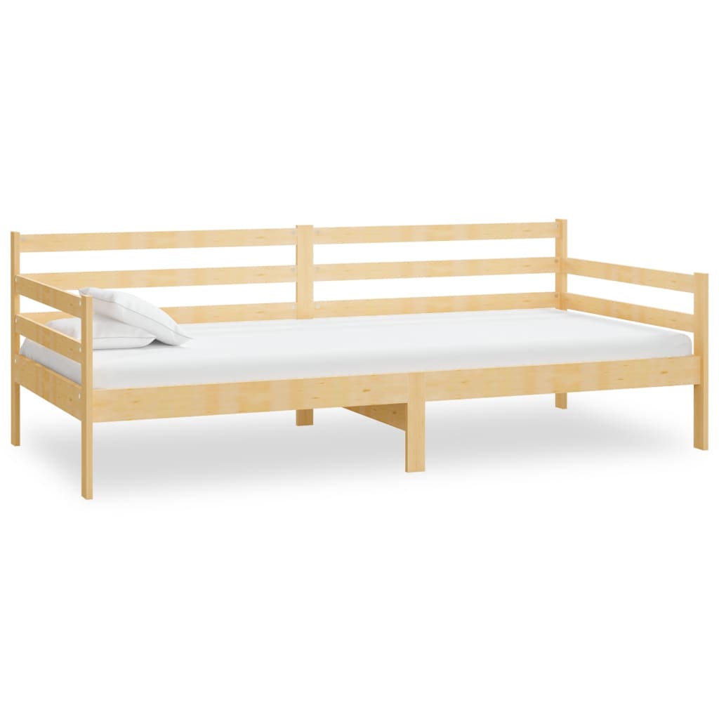 Lit de repos avec matelas 90x200 cm Bois de pin massif - XIOS