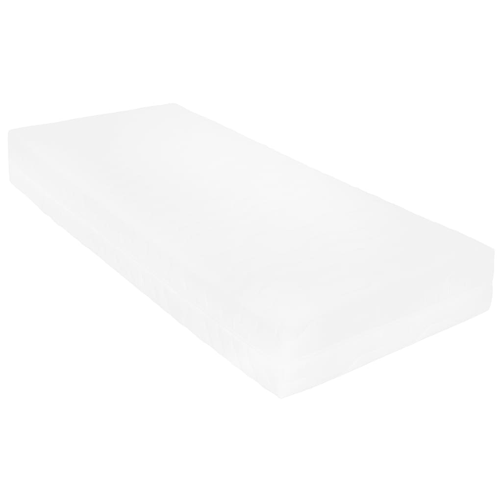 Lit de repos avec matelas 90x200 cm Blanc Bois de pin massif - XIOS