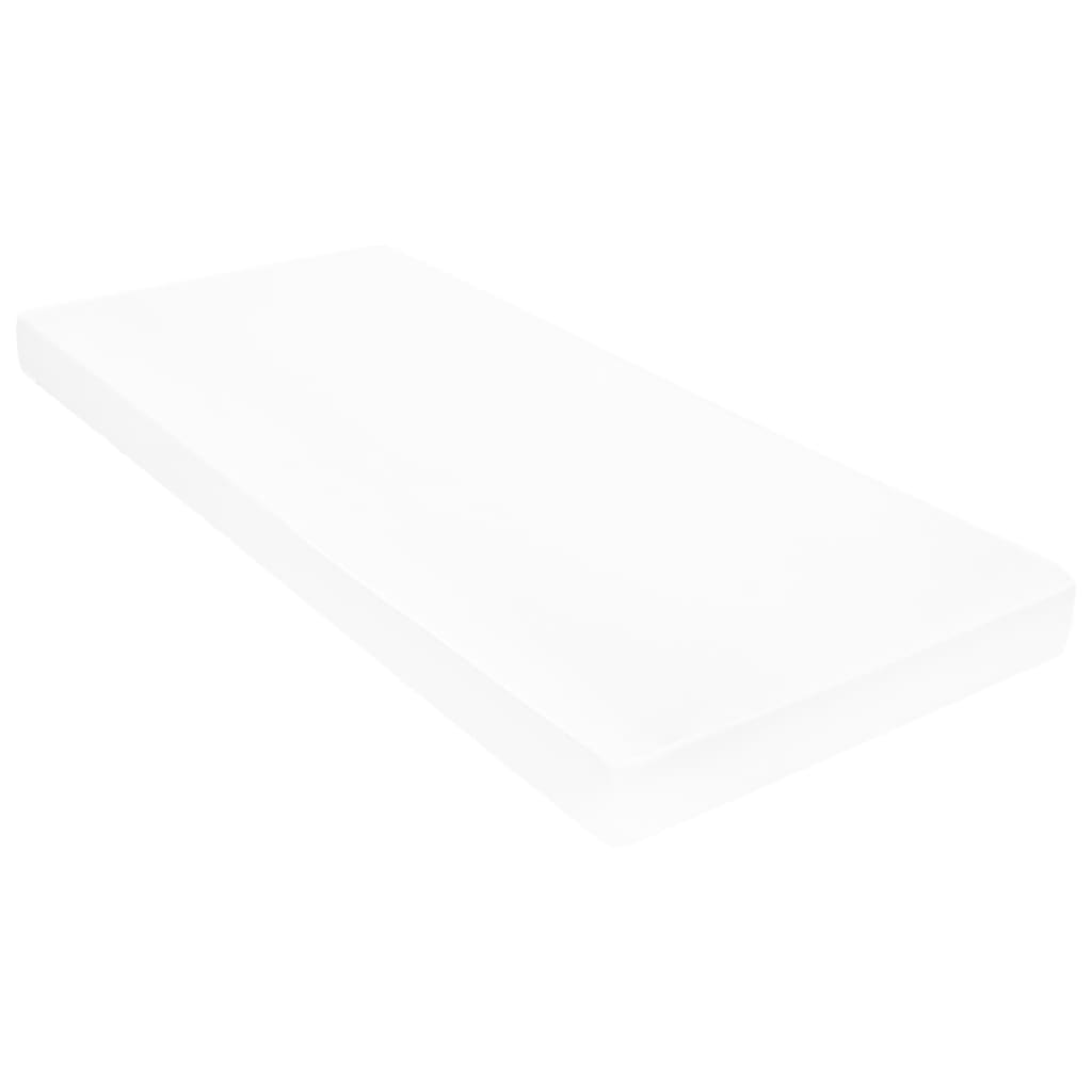 Lit de repos avec matelas 90x200 cm Blanc Bois de pin massif - XIOS
